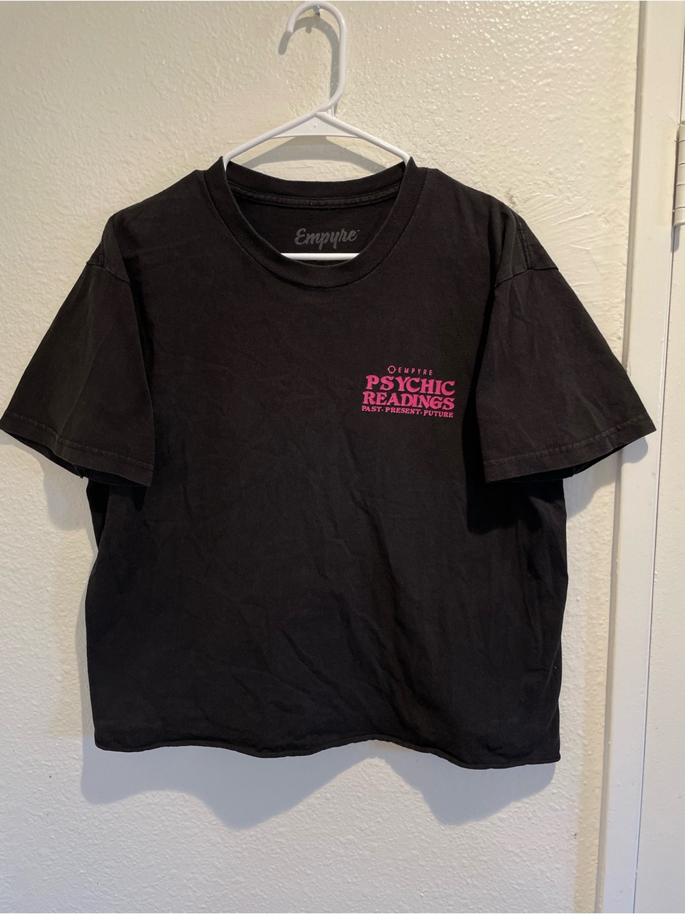 🔮 Empyre Psychic Readings Graphic Tee Black Neon Pink Unisex Skater Streetwear L
